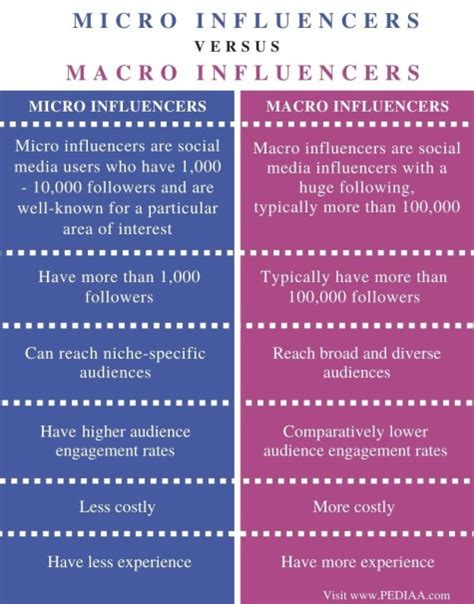 difference between micro macro and mega influencers|What is the difference between micro, macro and mega.